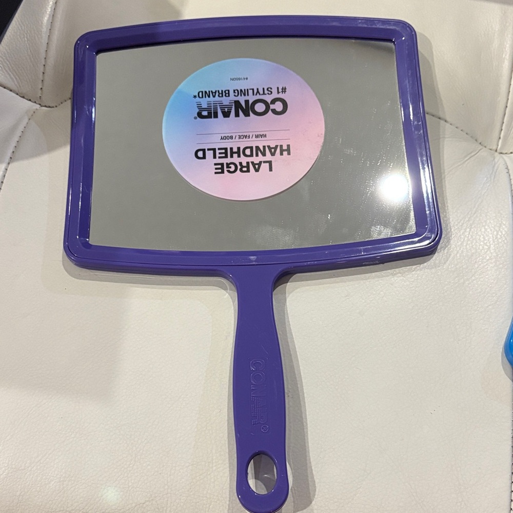 Conair 2 Handheld Mirrors in Purple and Blue - Picture 2 of 11